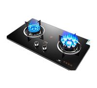 Cuisinière À Gaz 75 Cm, 2 Brûleurs, 4,5/7,2 KW, 9 Cavités, Feu Élevé, Double Face, Minuterie Indépendante, Support De Casserole En Acier Inoxydable(NG)