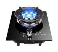 Cuisinière À Gaz 7KW, Gaziniere Gaz, Brûleur De Poêle en Verre Trempé, Cuisinière À Gaz Portative, Cuisinière À Gaz avec Rappel Anti-brûlure, Cuisinière À Gaz avec Fonction Minuterie(NG)