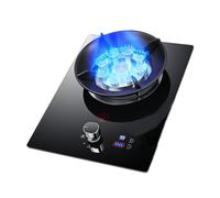 Cuisinière à gaz à 1 brûleur, flamme élevée à 9 chambres de 5,2 kW, support de casserole en fonte, kit GPL/gaz naturel, protection contre les fuites de gaz (Size : NG)