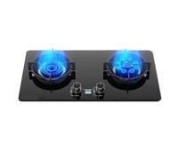 Cuisinière À Gaz À 2 Brûleurs, Support De Pot En Cuivre Moulé En Verre Trempé, Cuisinière Convertible À Gaz NG/GPL, Cuisinière Domestique De Table/intégrée Avec Protection Contre L'extinction(LPG)