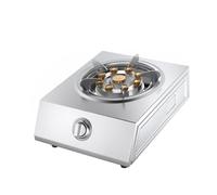 Cuisinière À Gaz À Allumage Automatique 1 Brûleur - 7,5 KW - Cuisinière De Table En Acier Inoxydable Avec Protection Anti-extinction - Pour Caravane, Maison, Cuisine, Camping(NG)