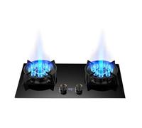 Cuisinière À Gaz À Brûleur, Double Protection Contre Les Incendies Féroces À 10 Chambres De 9,8, Peut Être Chronométrée, Avec Protection Contre L'extinction Des Flammes Et Support(NG)