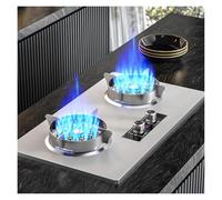 Cuisinière À Gaz À Deux Brûleurs 5,2 KW, Panneau En Acier Inoxydable, Minuterie Indépendante Bilatérale, Convient For La Cuisine À Domicile, Le Restaurant De Jardin De Camping(NG)