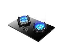 Cuisinière À Gaz À Double Brûleur, Cuisinière À Gaz Haute Puissance À 9 Cavités De 7,2 KW, Allumage Automatique En Verre Trempé, Avec Protection Contre Les Pannes De Flamme(LPG)