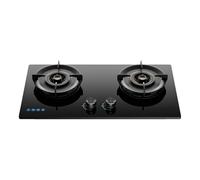 Cuisinière À Gaz À Double Brûleur, Poêle À Frire À Feu Élevé De 5,2 KW, Poêle À Couvercle En Acier Avec Protection Anti-extinction Et Fonction De Verrouillage Enfant(NG)