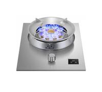 Cuisinière À Gaz À Un Seul Brûleur,Cuisinière À Gaz En Acier Inoxydable Avec Minuterie Et Fonction De Protection Contre L'extinction Des Flammes,Avec Protection Par Thermocouple(NG)