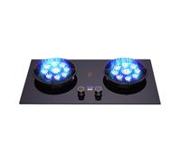 Cuisinière À Gaz Avec 2 Brûleurs, 5,2KW 9 Chambres, Flamme Élevée, Dessus En Verre Trempé Noir For La Cuisson, Avec Protection Anti-extinction, Minuterie (Size : NG)