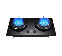 Cuisinière À Gaz Avec 2 Brûleurs, Cuisinière À Gaz De 8,0 KW, Cuisinière À Conversion Gaz/gaz LP, Minuterie Indépendante Des Deux Côtés, Avec Protection Contre Les Flammes, For À Domicile(LPG)