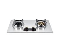 Cuisinière À Gaz Avec 2 Brûleurs,support Casseroles En Cuivre Moulé En Acier Inoxydable,cuisinièr À Gaz De Bureau/encastrable,convertibleGN/GPL,avec Protection Contre L'extinction Minuterie Bilatérale