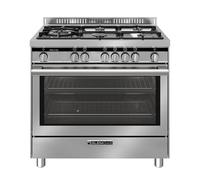 Cuisinière à gaz avec four à gaz 90x60 cm couleur Inox - ST96TVI