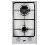 Cuisinière à gaz BEKO HDCG 32220 FX - Acier inoxydable - 2 brûleurs - 3900 W