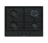 Bosch PGP6B6K80 Serie 4, Cuisinière à gaz, Poignées de cavalier : contrôle ergonomique, 4 feux, noir, 60 cm