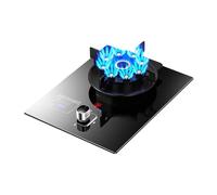 Cuisinière À Gaz, Brûleur À Feu Élevé À 9 Cavités De 5,2 KW, Cuisinière À Gaz GPL/NG, Avec Protection Contre L'extinction Et Minuterie 0-99(NG)