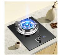 Cuisinière À Gaz, Brûleur Unique, Cuisinière De Comptoir De Cuisine 5,2 KW, Support À Casseroles En Fonte En Verre Trempé, Avec Protection Contre L'extinction Et Minuterie, For À Domicile(NG)