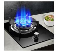 Cuisinière À Gaz, Cuisinière À Gaz 5,2 KW, Cuisinière De Comptoir De Cuisine, Support À Casseroles En Fonte En Verre Trempé, Avec Protection Contre Les Flammes, For À Domicile(LPG)