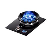 Cuisinière À Gaz, Cuisinière À Gaz 5,2 KW, Cuisinière De Conversion Gaz Naturel/gaz Liquéfié, Plaque De Cuisson En Verre Trempé Noir, Avec Minuterie, Adaptée À Domestique(LPG)