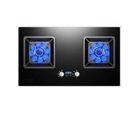 Cuisinière À Gaz, Cuisinière À Gaz À Double Foyer À Neuf Cavités, Anti-brûlure, En Acier Et Verre, À Récupération D'énergie, Avec Protection Par Thermocouple(NG)