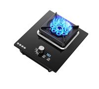 Cuisinière À Gaz, Cuisinière À Gaz À Feu Féroce À 9 Cavités Et Cuisinière À Double Usage Intégrée avec Minuterie NG5.2kw/LPG4.8kw, for Camping en Plein Air, Maison d'urgence(NG)