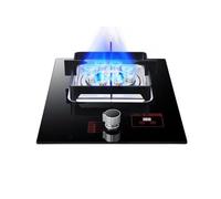 Cuisinière À Gaz, Cuisinière À Gaz De Camping, Cuisinière De Comptoir De Cuisine 5,2 KW, Support À Casseroles En Fonte En Verre Trempé, Avec Protection Contre L'extinction Et Minuterie(NG)