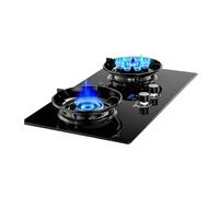 Cuisinière À Gaz, Cuisinière À Gaz Intégrée Avec 2 Brûleurs, Minuterie À Feu Élevé À Neuf Cavités De 5,2 KW, Cuisinière À Conversion Gaz/gaz LP, Avec Protection Contre L'extinction, For À Domicile(LPG