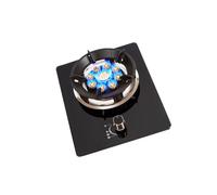 Cuisinière À Gaz, Cuisinière De Comptoir De Cuisine, Grille De Cuisson À 9 Cavités De 5,2 KW, Plaque De Cuisson En Verre Trempé Avec Protection Anti-extinction(LPG)