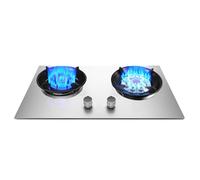 Cuisinière À Gaz, Cuisinière En Acier Inoxydable De 5,2 KW, Économie D'énergie Double Brûleur, For Restaurants Familiaux Et Stands Restauration(NG)
