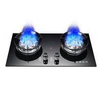 Cuisinière À Gaz De 5,2 KW - Cuisinières À Gaz À Allumage Par Impulsion De Table Et Encastrées, Couvercle Anti-feu En Cuivre Amovible, Grille De Four Stable Et Antidérapante(LPG)