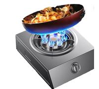 Cuisinière À Gaz De Table En Acier Inoxydable À Allumage Automatique, 7,5 KW, Avec Protection Anti-extinction, Pour Caravane, Cuisine, Camping(LPG)