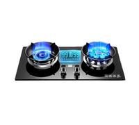 Cuisinière À Gaz D'extérieur Portable À Double Brûleur Au Propane, Minuterie De 99 Minutes (indépendante Des Deux Côtés) Avec Protection Contre Les Flammes, Adaptée Au Camping Dans La Cour, Au Barbecu