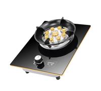 Cuisinière À Gaz D'intérieur 5,2 KW - Plaque De Cuisson À Gaz Simple Foyer, Brûleur Temporisé En Verre Trempé, Pour Cuisine, Camping, Pose Libre(NG)