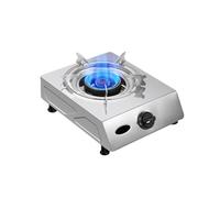 Cuisinière à gaz d'intérieur, cuisinière à gaz simple en acier inoxydable, grande flamme, poêle simple for sautés sans fatigue, for la maison, l'extérieur, le restaurant, la cantine(NG)