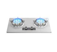 Cuisinière À Gaz Double Brûleur,support À Casseroles En Cuivre Moulé En Acier Inoxydable,cuisinière Convertible GN/GPL,bureau Intégré Double Usage,avec Protection Contre Extinction Et Synchronisation(