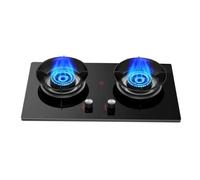 Cuisinière À Gaz Double Brûleur, Table De Cuisson Convertible GPL/GN Avec Protection Thermocouple, Puissance Élevée De 5,8 KW, Portable For Cuisines(LPG)