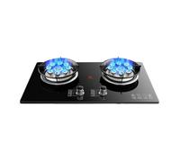 Cuisinière À Gaz En Acier Inoxydable, 2 Brûleurs, Minuterie À Feu Élevé De 5,2 Kw, Cuisinière À Conversion Gaz/gaz LP, Avec Protection Contre Les Flammes, For Domestique(NG)