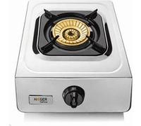Haeger Cuisinière à gaz SAFINE – Inox, 1 brûleur, allumage automatique PIEZO