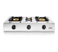 Cuisinière à gaz en acier inoxydable Triple Safine - Avec 3 brûleurs