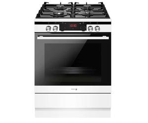 Cuisinière à gaz FAGOR 3CLG-610BB 4F Verre blanc