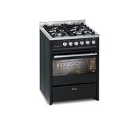 Cuisinière à gaz - - GCH E 610 BL - 60 cm - 4 Kw WOK - Four électrique 60 L