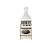 Cuisinière à gaz - - GCH E 614 Cr - 60 cm - Four électrique - Forte aspiration 1000m³/h