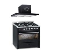 Cuisinière à gaz - - GCH E 610 BL - Four électrique 60 L + Hotte aspirante 60 cm GCh 462 BL 6 Prime