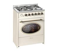Cuisinière à gaz - GURARI - GCH E 614 Cr. r - 4 feux - Four électrique - Rétro crème 60 cm