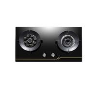 Cuisinière à gaz haute puissance 5,0 kw, double brûleur avec fonction de Protection contre les flammes par Thermocouple, comptoir/intégré, facile à nettoyer(LPG)