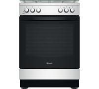 Cuisinière à Gaz INDESIT IS67M5KCX 4 Brûleurs avec Four - Acier Inoxydable
