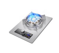 Cuisinière À Gaz, Minuterie 1 Brûleur, Plaque De Cuisson À Gaz 9 Cavités Fierce Fire 5,2 KW, Cuisinière À Gaz De Bureau Et Intégrée À Double Usage NG/GPL, For La Maison, Le Camping Et L'extérieur(NG)