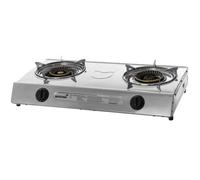 Cuisinière à gaz - MUSTANG - 2 feux - 4,3 kW - Sécurité gaz - Acier inoxydable