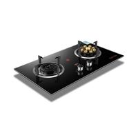 Cuisinière À Gaz Naturel Et Propane À 2 Brûleurs, Cuisinière De Luxe À Neuf Feux À Économie D'énergie Et À L'épreuve Du Vent Avec Affichage De Puissance Et Rappel Anti-brûlure(NG)