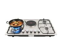Cuisinière à gaz, plaque de cuisson, 5 brûleurs en acier inoxydable