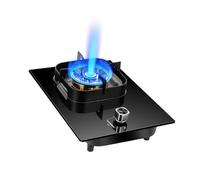 Cuisinière à gaz, plaque de cuisson encastrable convertible GPL/GN avec brûleurs, for jardin, cour, camping, randonnée, réchaud à propane(NG)