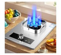 Cuisinière À Gaz Portable 1 Brûleur, Minuterie À Feu Élevé De 9,8 KW À 10 Cavités, Régulateurs D'intérieur De Restauration En Acier Inoxydable, Avec Protection Contre L'extinction(LPG)