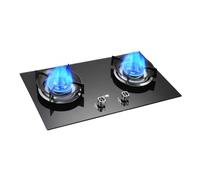 Cuisinière À Gaz Portable, 4,2 KW, 2 Brûleurs, Plaque De Cuisson Autonome En Verre Trempé, Grille Ronde Antidérapante, Avec Protection Anti-extinction.(LPG)